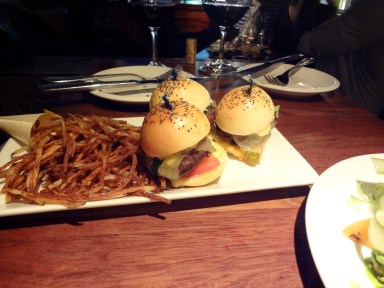 burger de bison pommes allumette