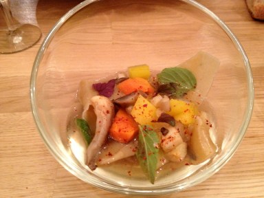 Pot au feu de légumes ravioles