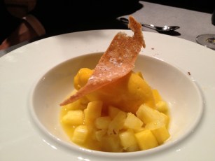 nage d'ananas et mangue