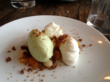 orange sanguine et sorbet oseille