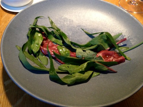 beuf cru et ail des ours