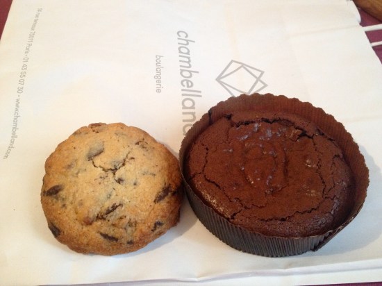 cookie et fondant chocolat