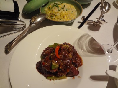 Sauté de boeuf à l'ail et sauce XO